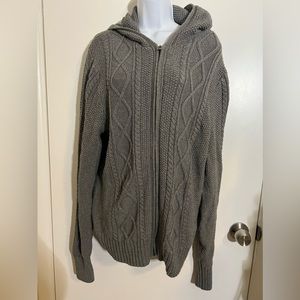 GAP KNIT ZIP UP SWEATER